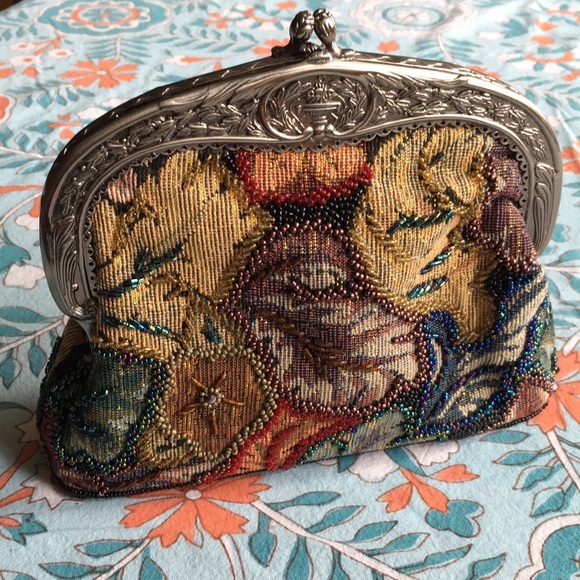 Vintage-Look Beaded Evening Bag - Picture 3 of 6